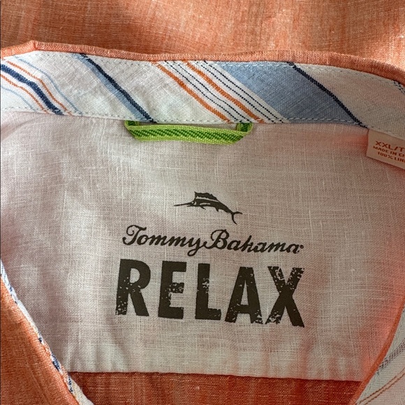 Tommy Bahama Linen Short Sleeve Button Down Shirt Size XXL - Picture 8 of 10